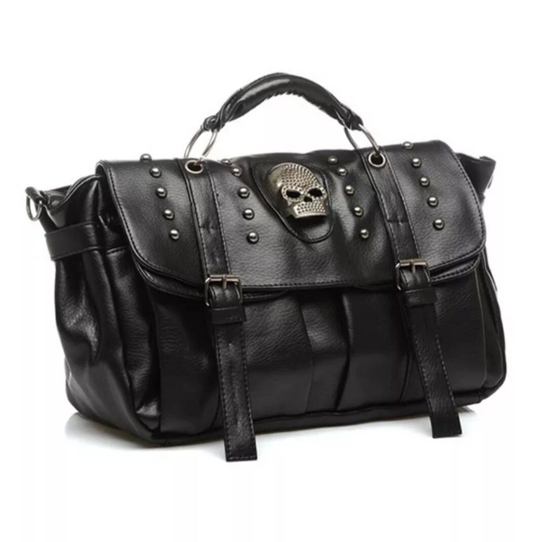 SKULL&STUDDED GOTHIC STYLE BAG / GOTHIC ARMS