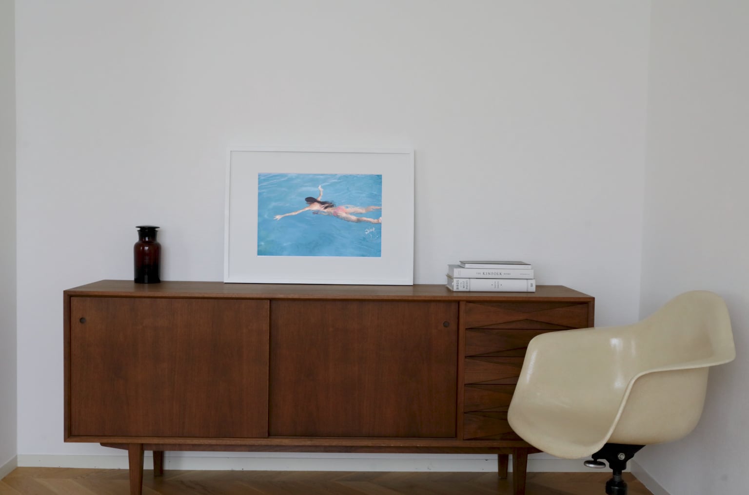 TETSUYA MORIMOTO kujyukuri #2 white wooden frame 50cm×70cm付き ( L )