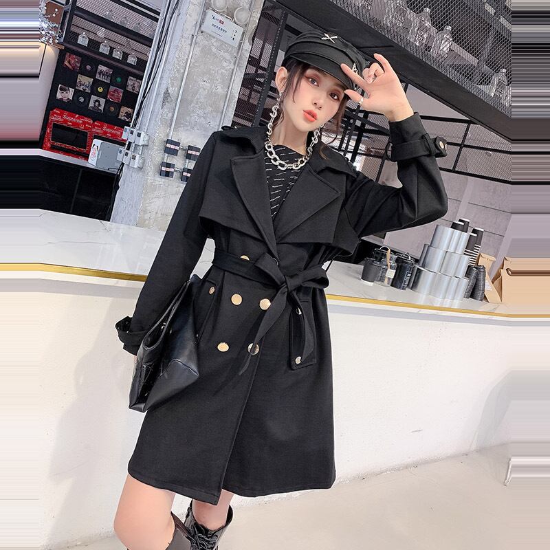 2020新しいプラスサイズの女性の秋のミッドレングスウインドブレーカージャケットファットシスターズ ミックスインファッション29117548294