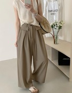 【新作5％OFF・3日間】2Pocket Pin-tuck Wide Slacks_3colors