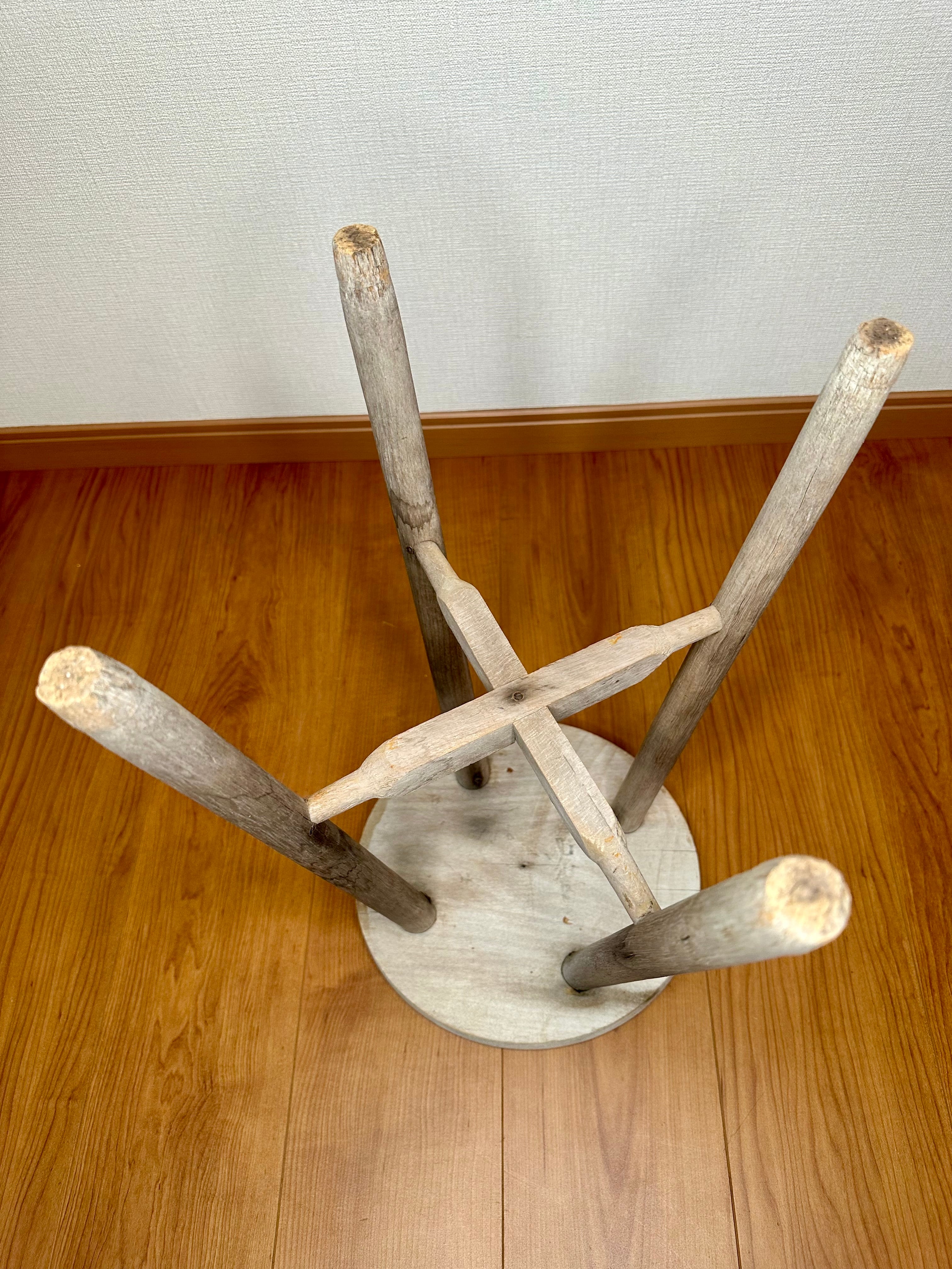 ヴィンテージ 木製スツール 丸椅子 古道具 | VINTIQUES