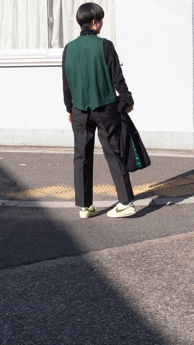 "SOLUTIONS" '80s vintage Wool decorated vest