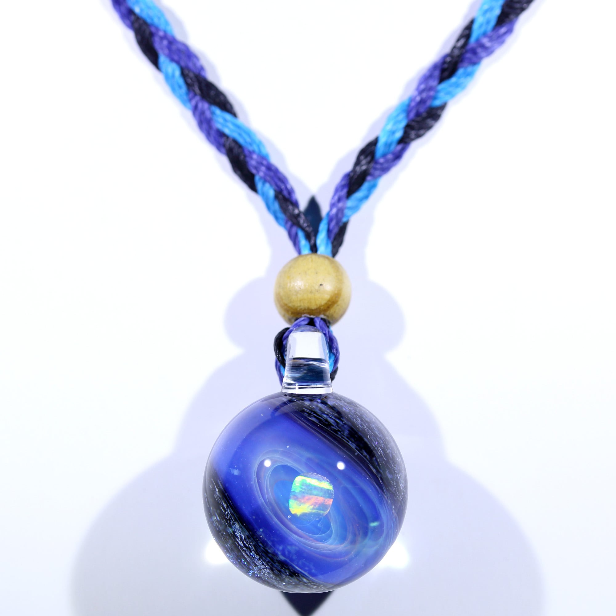 26mm Galaxy Glass Pendant 宇宙ガラスペンダント (螺旋状銀河） no