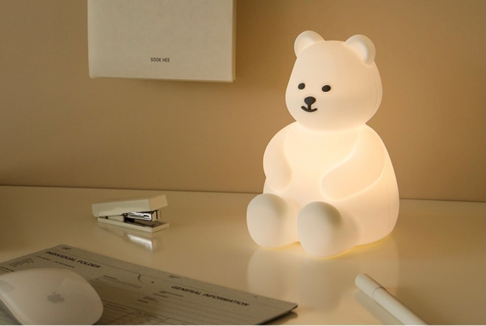 クマ型LEDムーンランプ トレイ付き クマ型LEDムーンランプ トレイ付き 【公式通販】