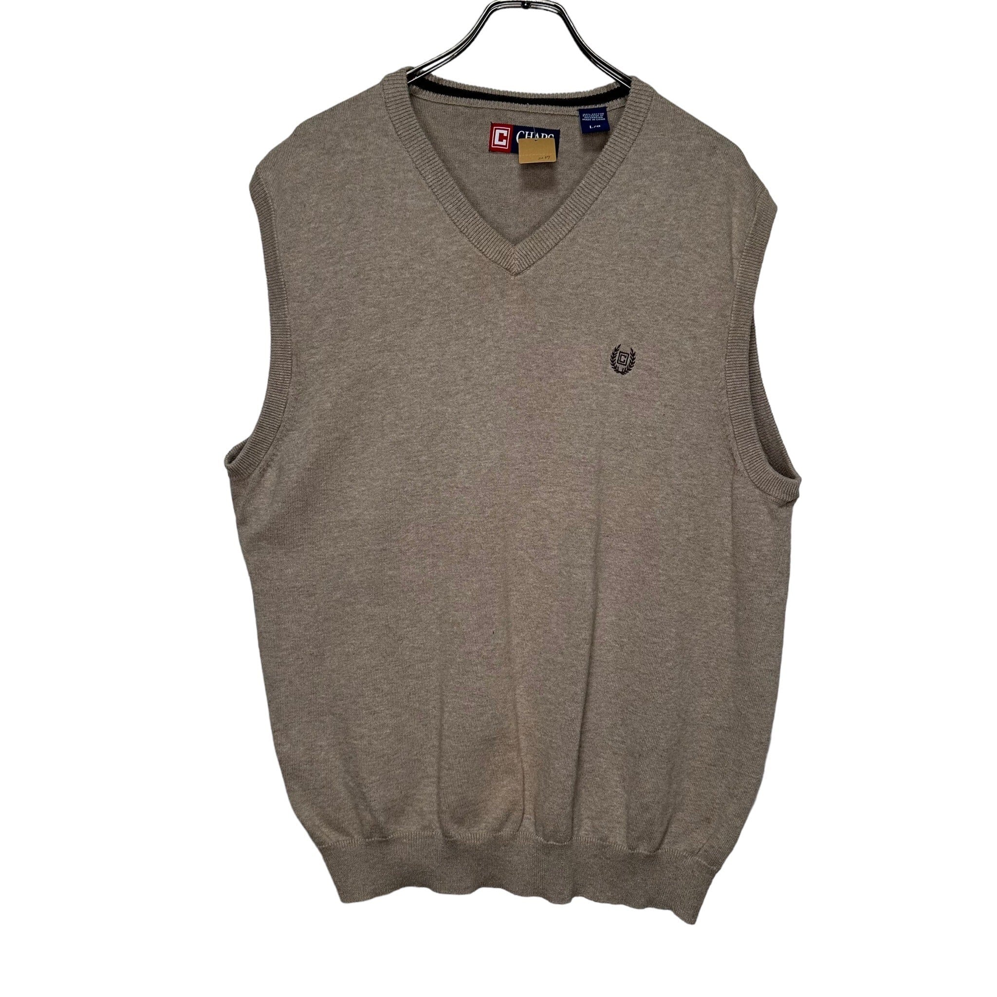 CHAPS ニットベスト L コットン100% | 古着屋OLDGREEN