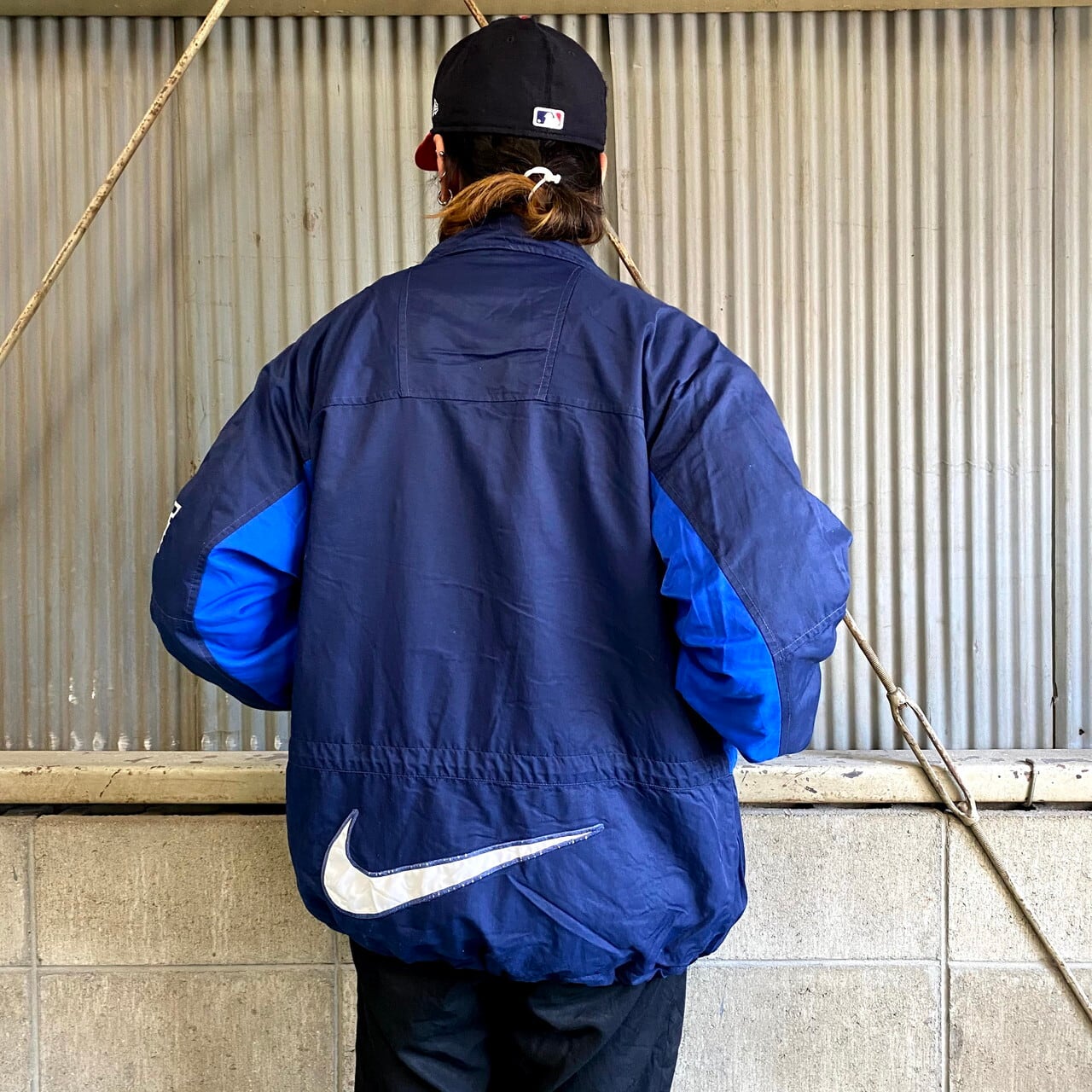 90's vintage NIKE ナイキ ナイロンジャケット厚手 L