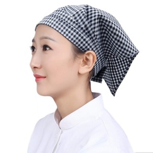 【人気】[OTAKUMARKET] 三角巾 シンプル 無地 大人用 男女兼用 カフェ 業務用 料理教室 調理実習 清掃 美容院 マジックテープ付き 簡単に取り付ける