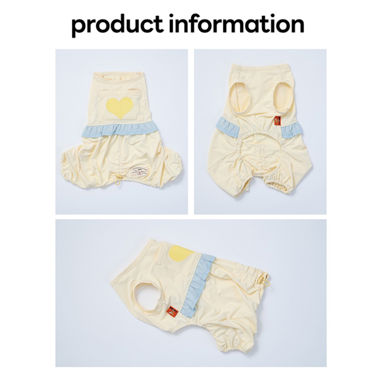 【puppygallery公式】Love Frill Cooling Romper 2XL-3.5XL