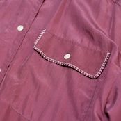 stitch design silk shirt
