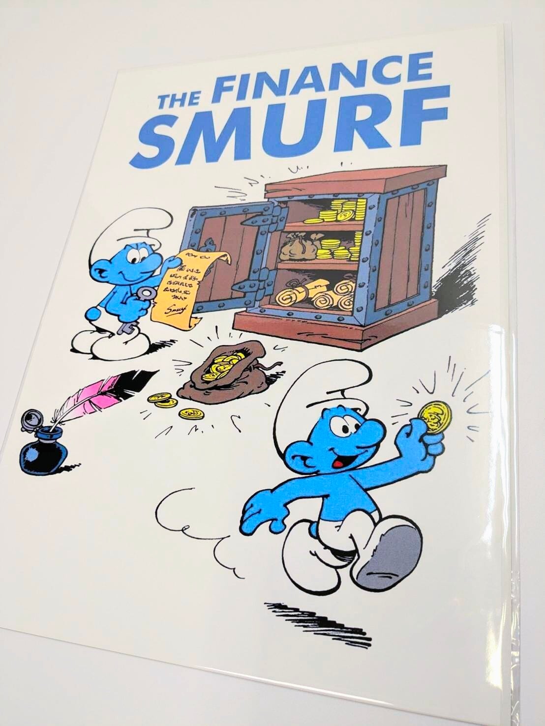♫ちょうどいいB4ポスター♫ CP287【スマーフ（Smurf）】（THE FINANCE