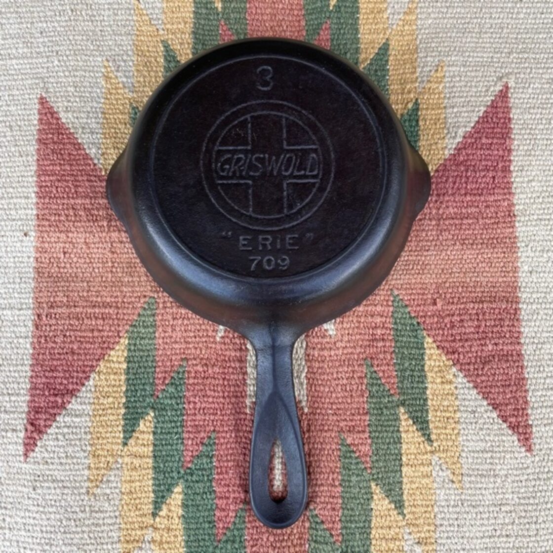 グリスウォルド スキレット #3 ヒートリング スラント文字 1906～1912 