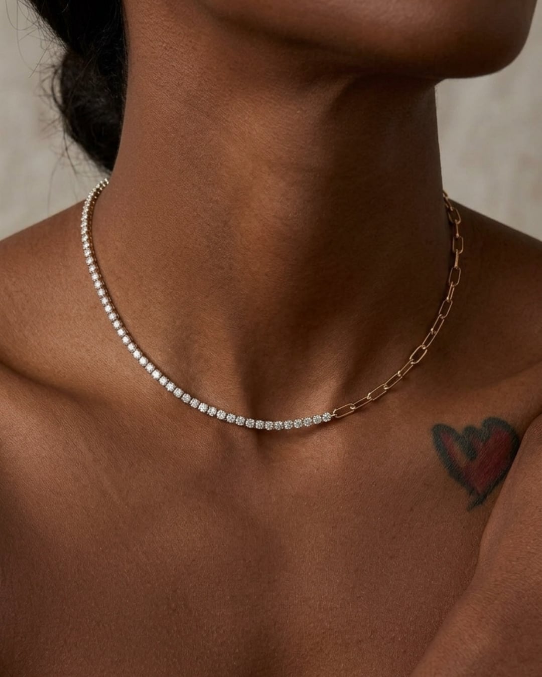 316L Chain & Zirconia Necklace