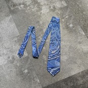 YVES SAINT LAURENT paisley pattern silk tie