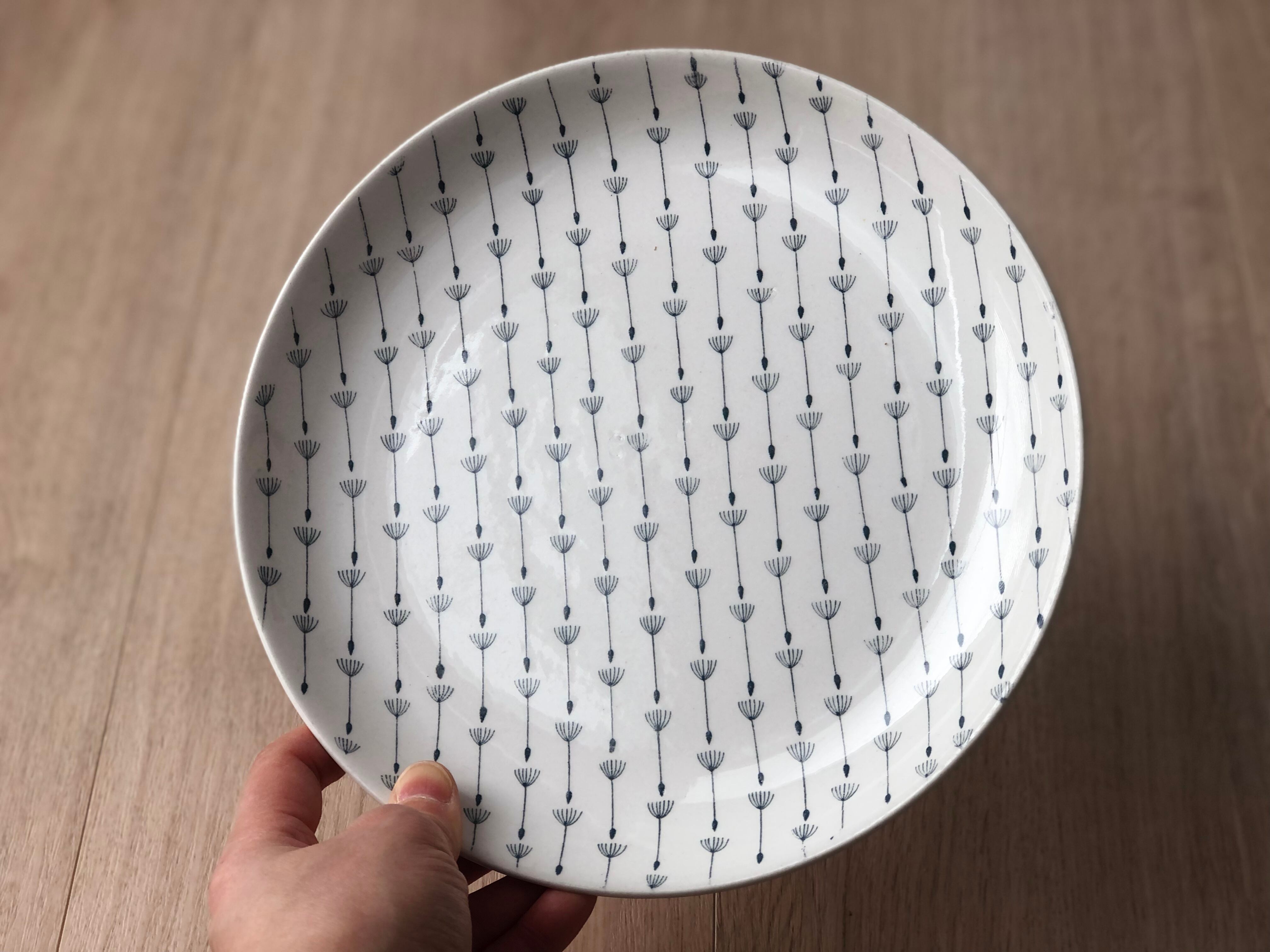 arabia SIEMEN 23cm plate | アラビア シエメン プレート 綿毛 ｜0807