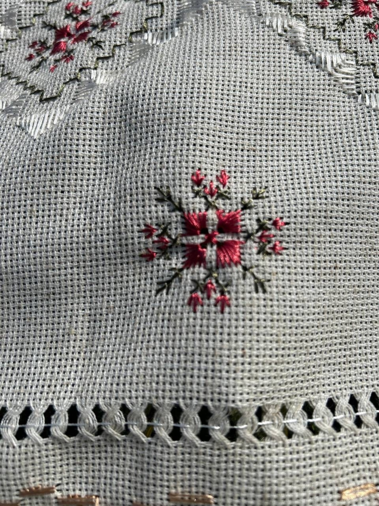 ウクライナ伝統手刺繍祭具タオル「ルシニク」　テーブルランナー - 4