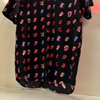 The Rolling Stones リップス&タン　総柄シャツ　半袖　ローリングストーンズ