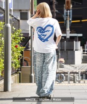 ◆スプレー風ハートロゴ プリントTシャツ◆wi-589592