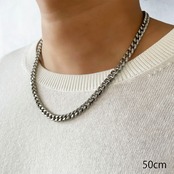 Chain Necklace Six-sided Single〈 Wide 〉