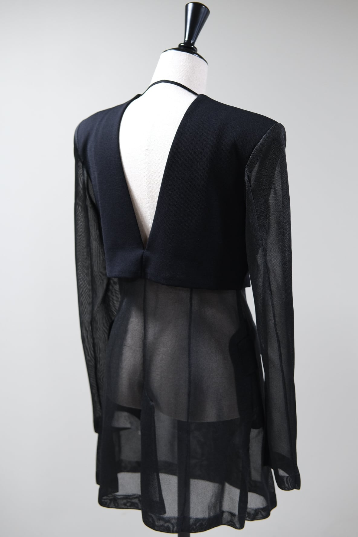 FETICO】SHEER COMBINED KNIT JACKET | loop