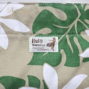 フラダンス 小物 バッグ セキノレーシングスポーツ Hula Hawaii ベージュ系 ティアレ柄 モンステラ柄 トートバッグ 大きめ 大容量 茶 白 緑 ハワイアン アロハ ハワイアンプリント フラ ダンス レッスン おしゃれ 便利 可愛い