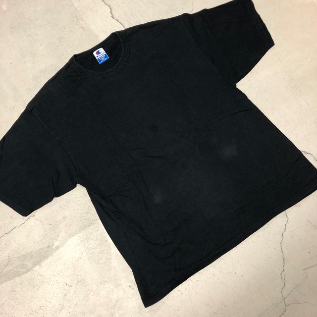 1990'S CHAMPION BLACK SOLID T-SHIRT