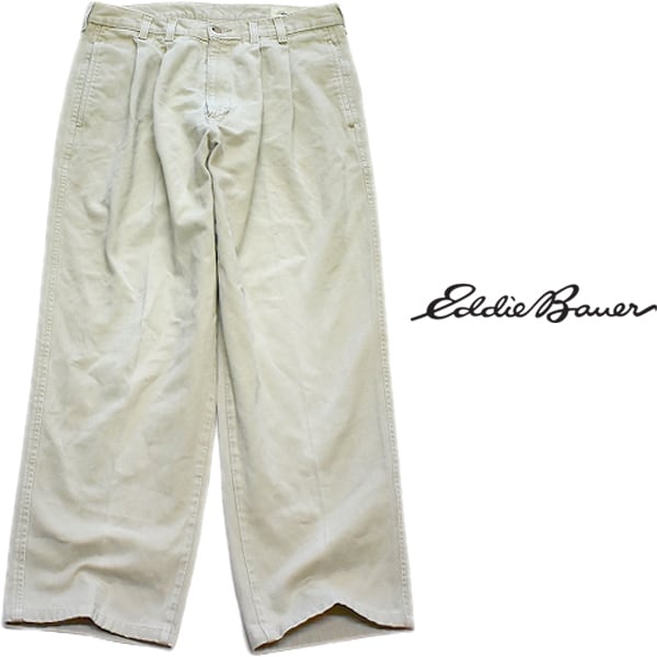 90's Eddie Bauer ウール2タック スラックス  USA製