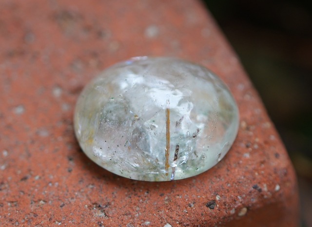 ルチル柱★ピンク気泡★ホワイトガーデンクォーツs1009