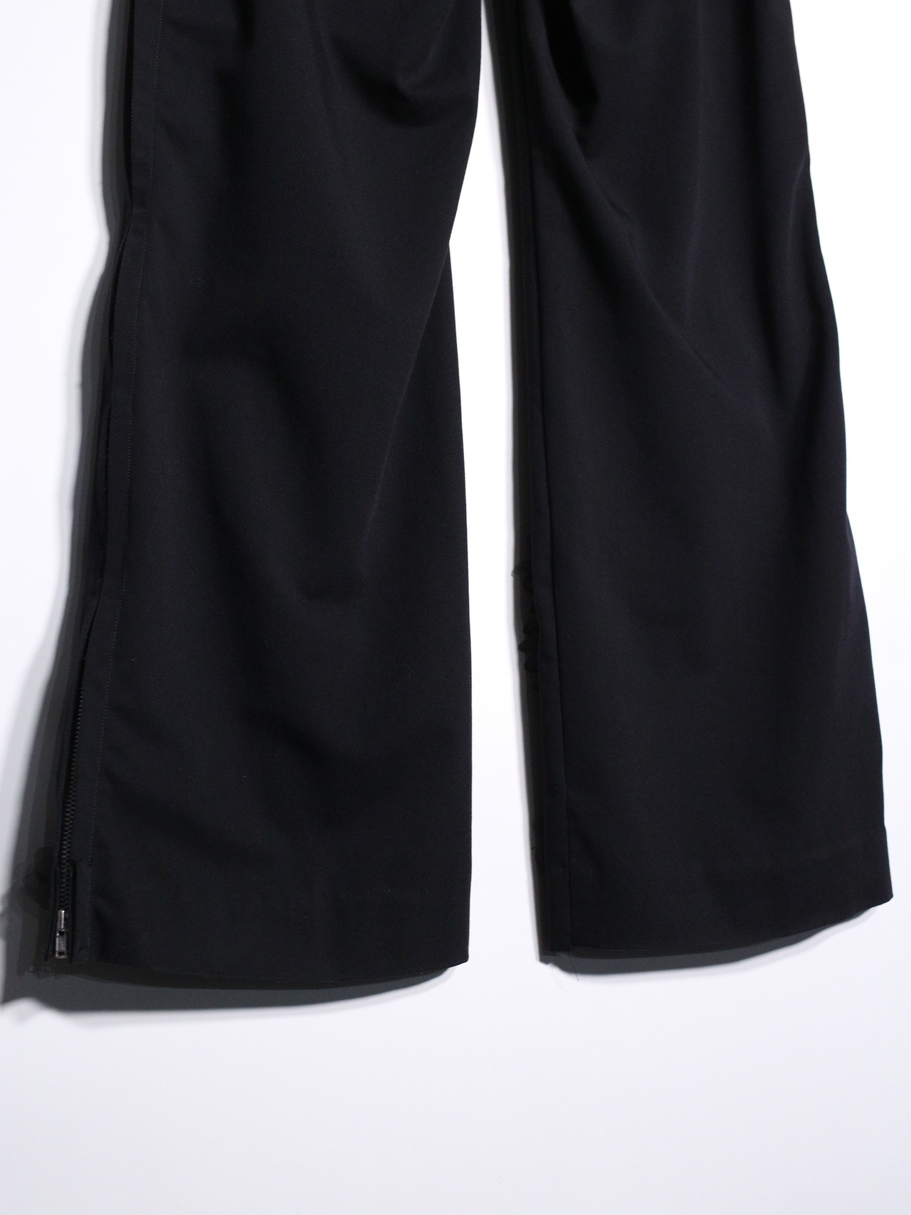REMAKE / zip and lace frills and pearl custom slacks - 15