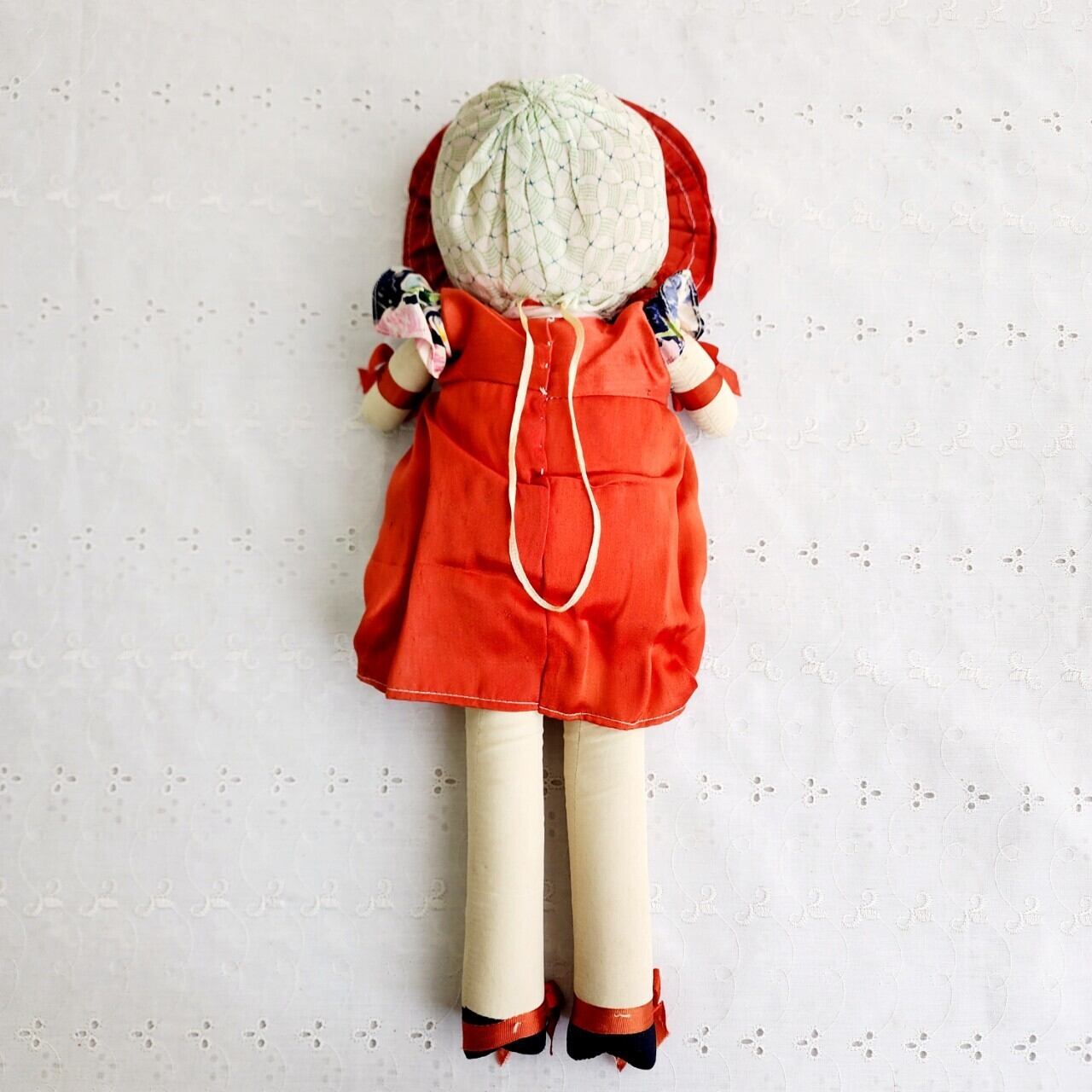 当時物 赤いドレスの文化人形 当時物 赤いドレスの文化人形