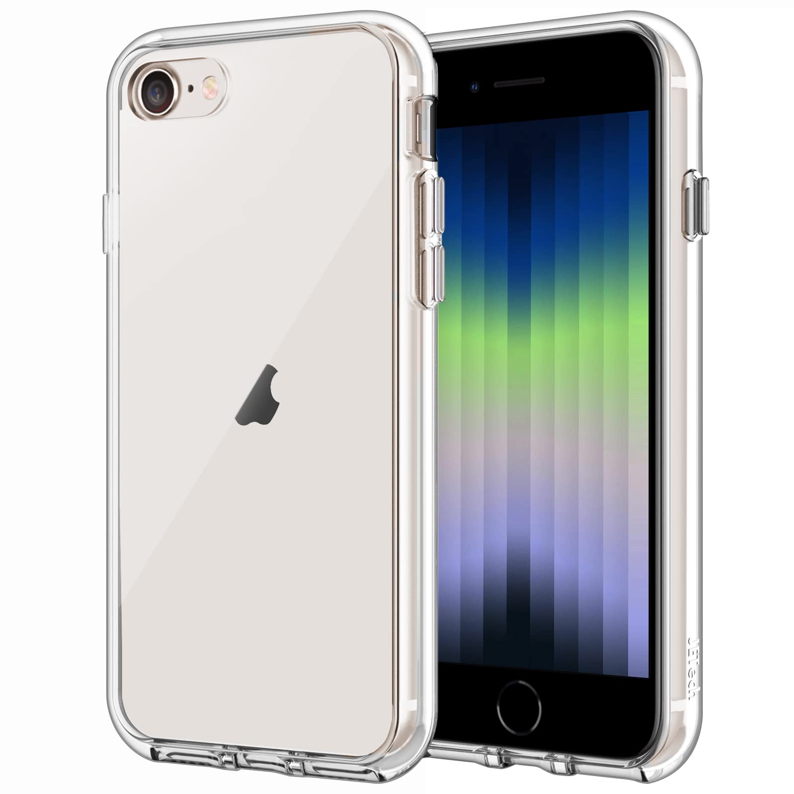 JETech iPhone SE 3/2 (2022/2020)用 ケース 黄ばみ防止 (クリア)