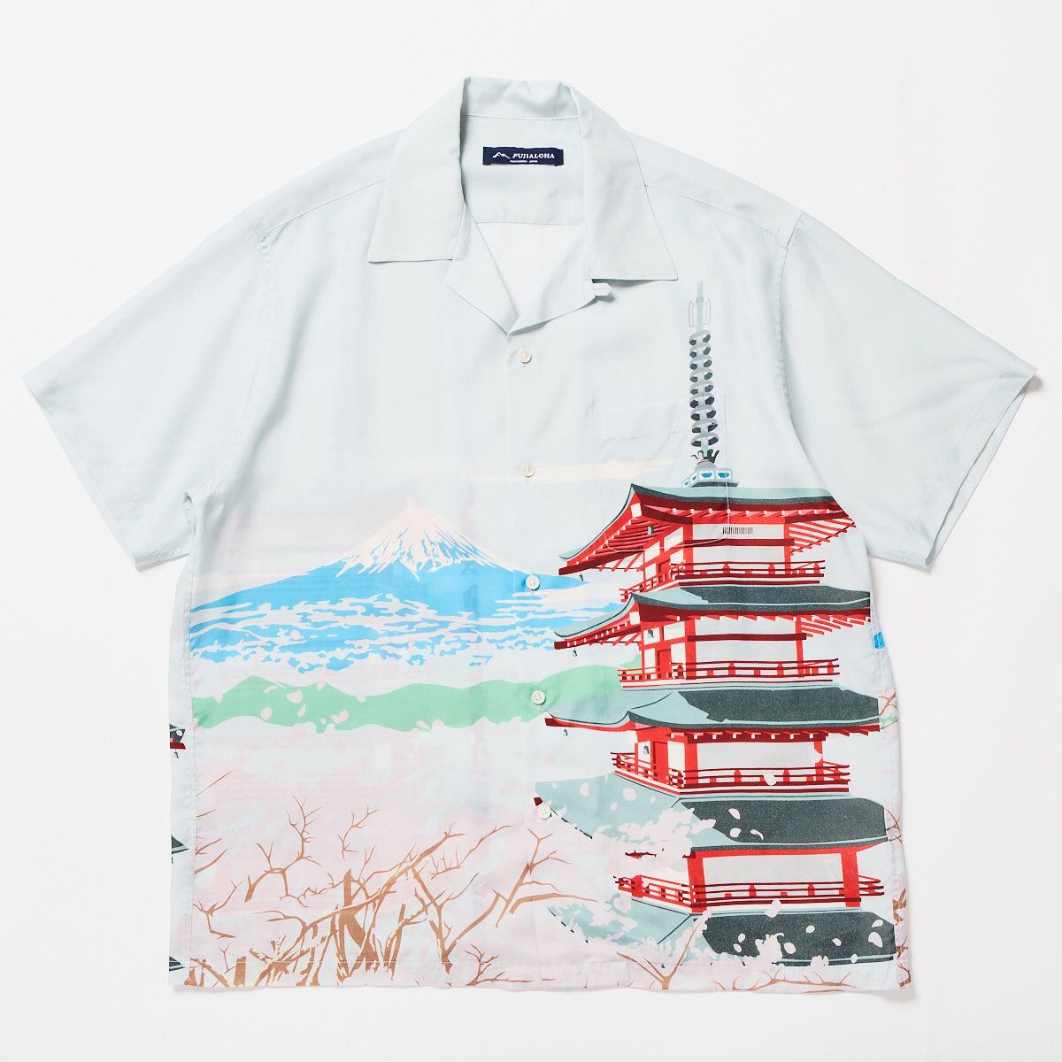 CHUREITO TOWER SHORT SLEEVE - SAXE BLUE | FUJIALOHA