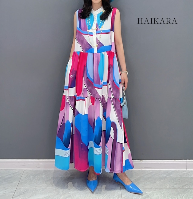 Colorful pattern dress