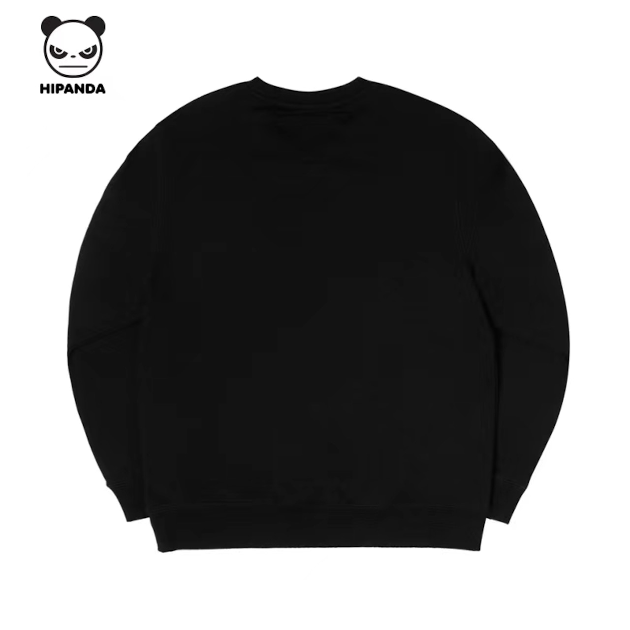 【HIPANDA ハイパンダ】レディース クルーネック スウェット トレーナー   WOMEN'S CREW NECK SWEAT SHIRT / BLACK