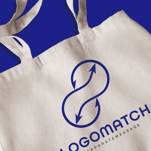 持続的な成長と循環のロゴ