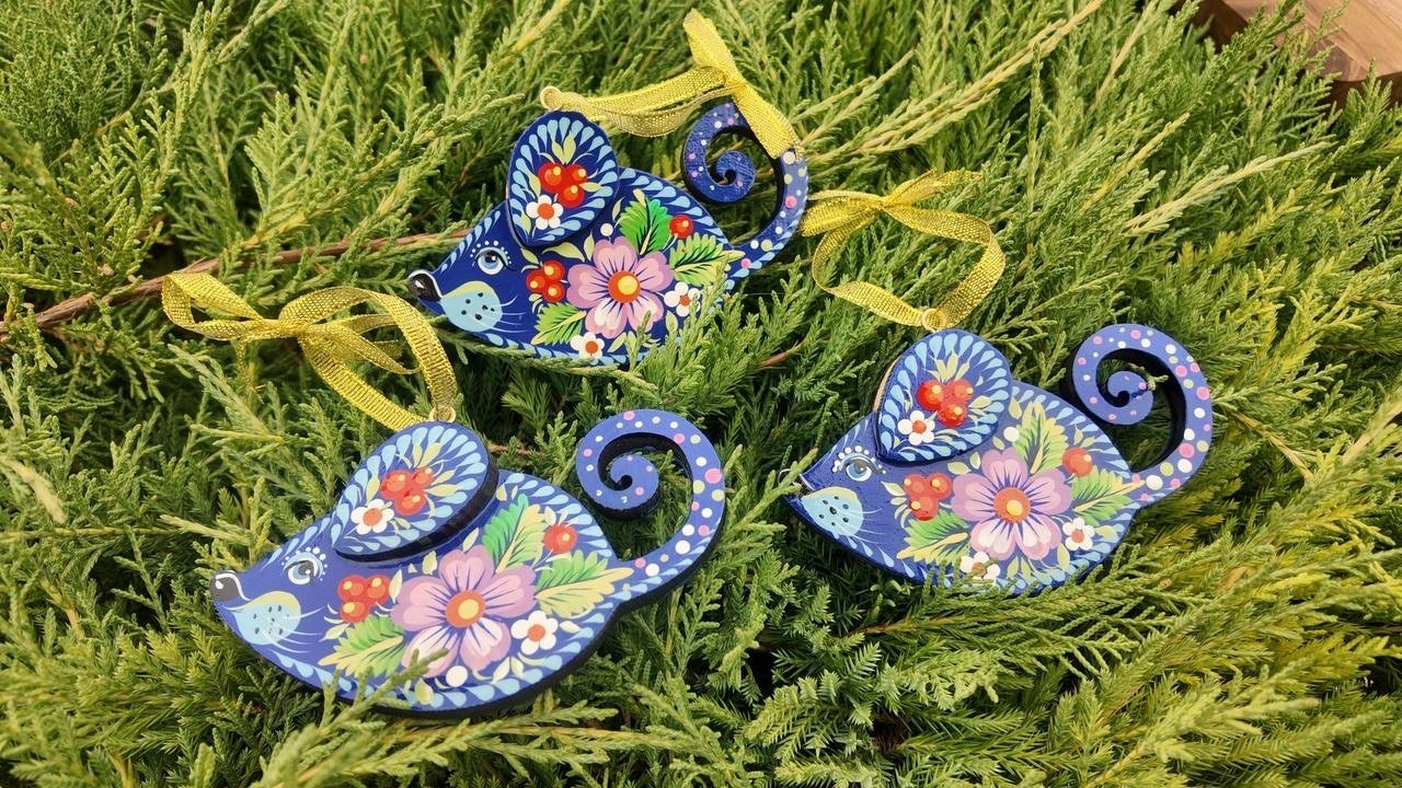 クリスマスデコレーション　マウス　1点のみ（ティモシェンコ作） - 10