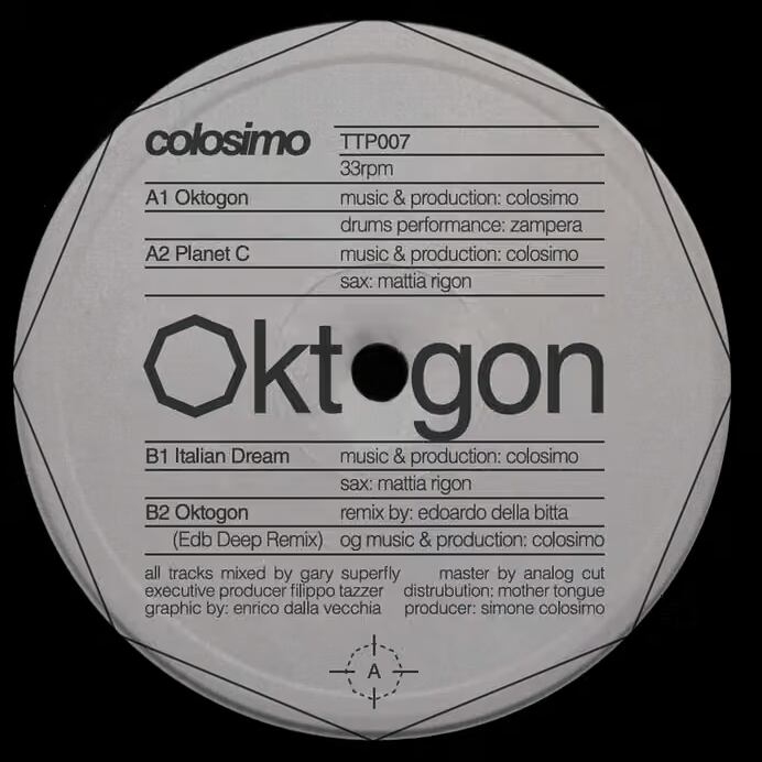 【12"】Colosimo - Oktogon (incl. EDB Remix)