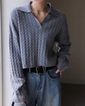 Polo collar skipper Knit T20289