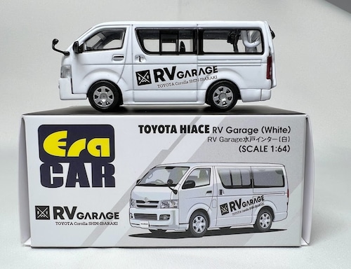 ERACAR特注モデル   EraCar 1/64 TOYOTA　RVガレージHiace　ホワイト