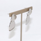 抜け感のある大人クールなピアス！シルバー Wサークル ピアス simple silver series mm1048