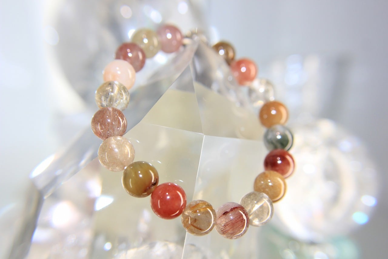 開運！福禄寿ルチルクォーツブレスレット☀️10ミリ玉 | loversstone 