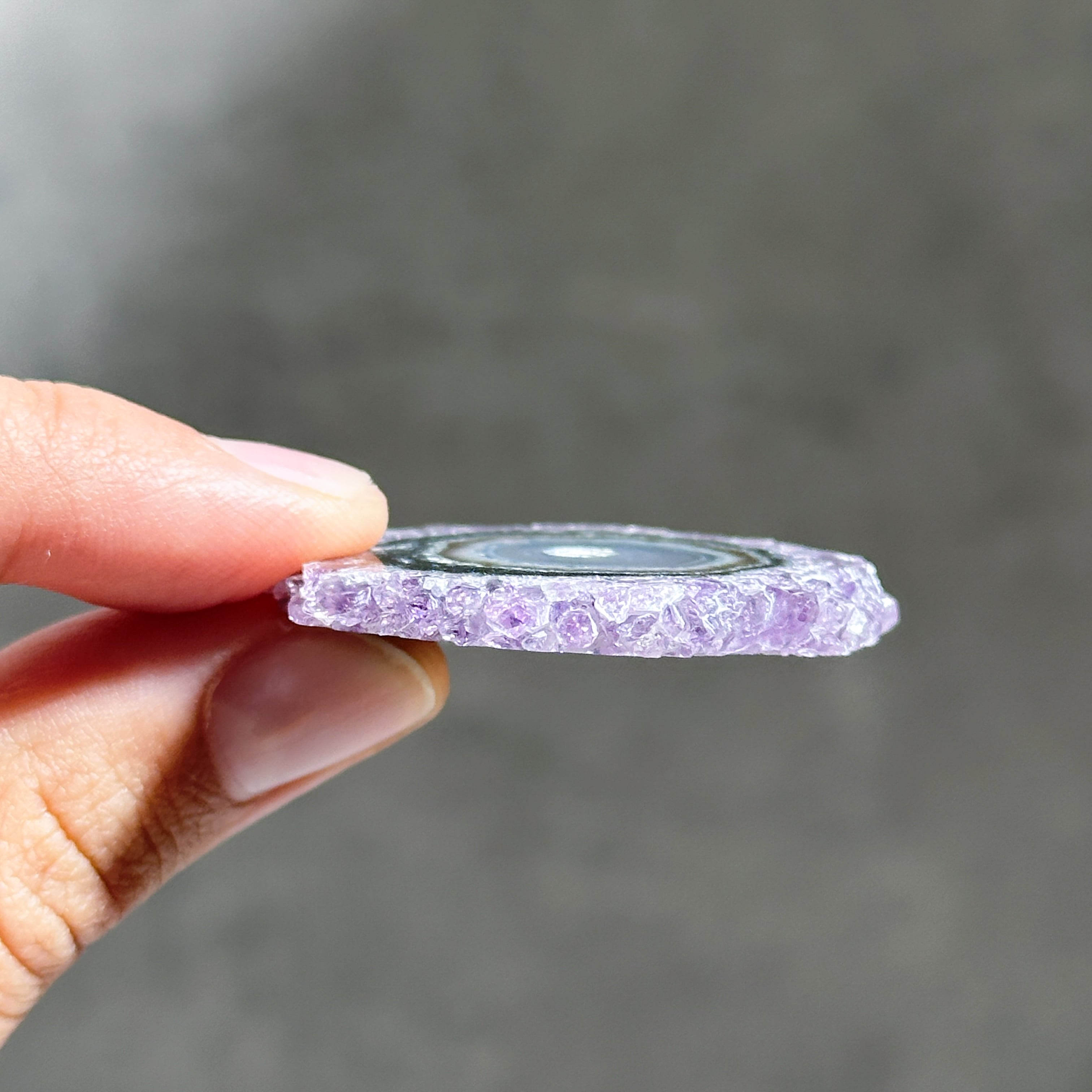 フラワーアメジスト スライス61◇ Flower Amethyst ◇天然石・鉱物