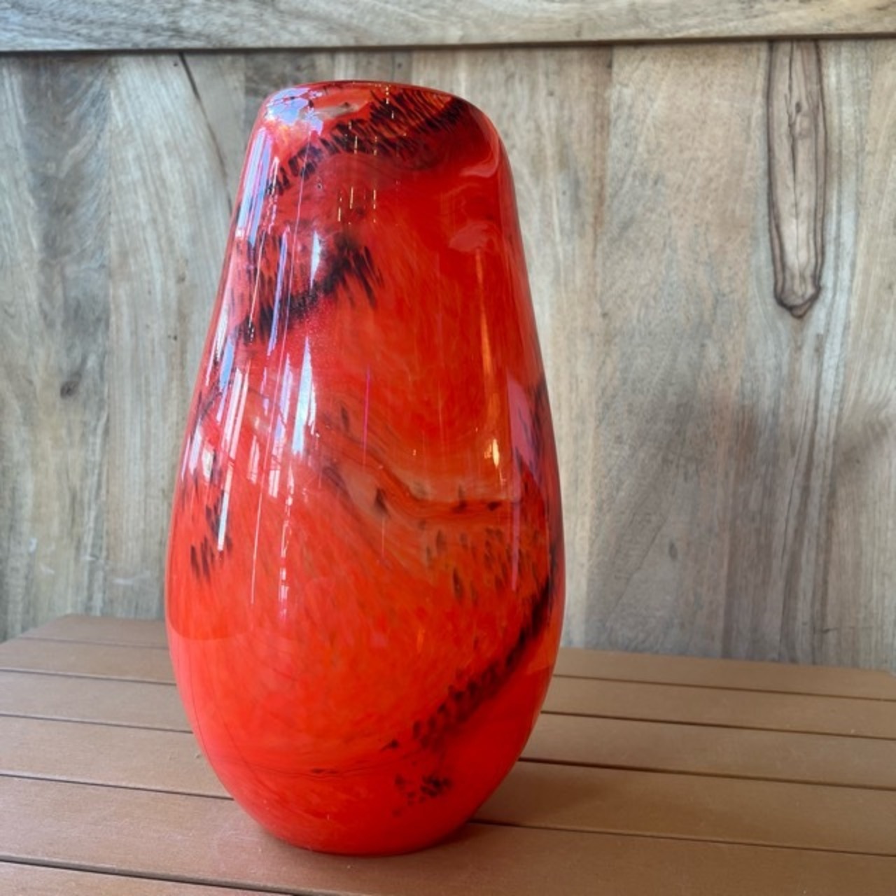 GLASS VASE　CIELO ORANGE　L　フラワーベース　　生花　ドライフラワー　花瓶　花　