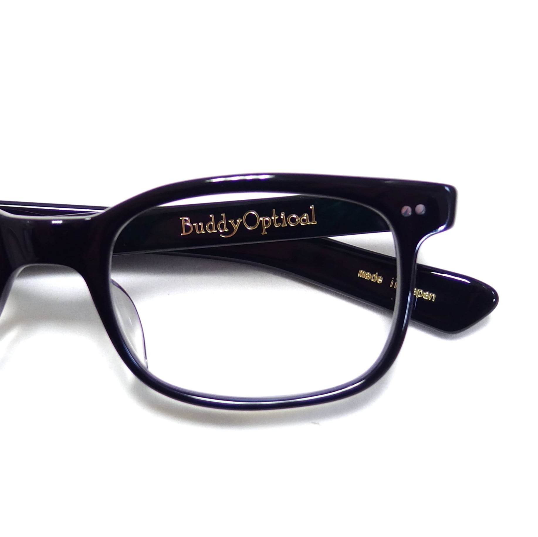 Buddy Optical MIT ブラックフレーム メガネ