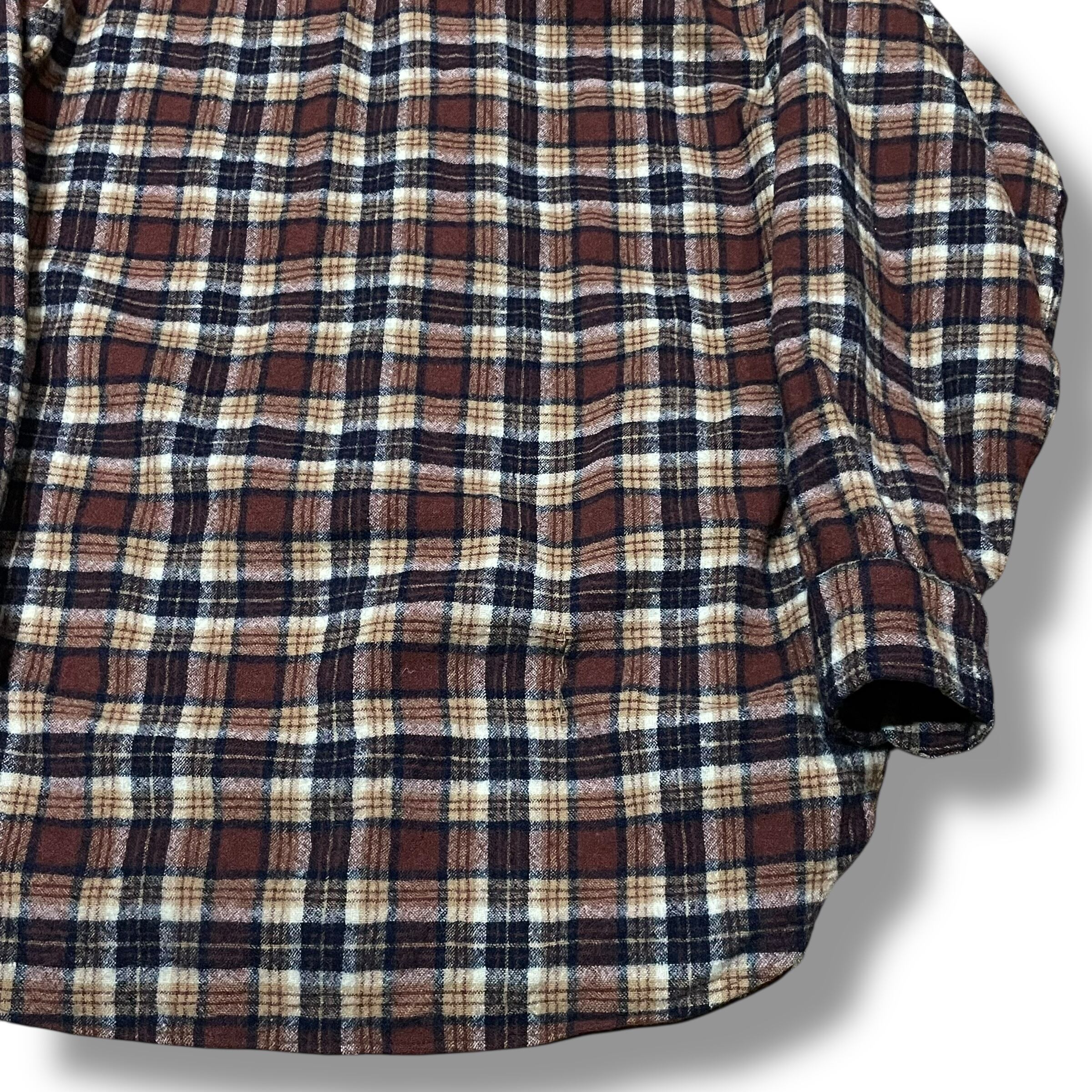 70s pendleton ペンドルトン シャツ チェック ネル ウエスタン PENDLETON ペンドルトン 70年代 USA製 オープンカラー タータン