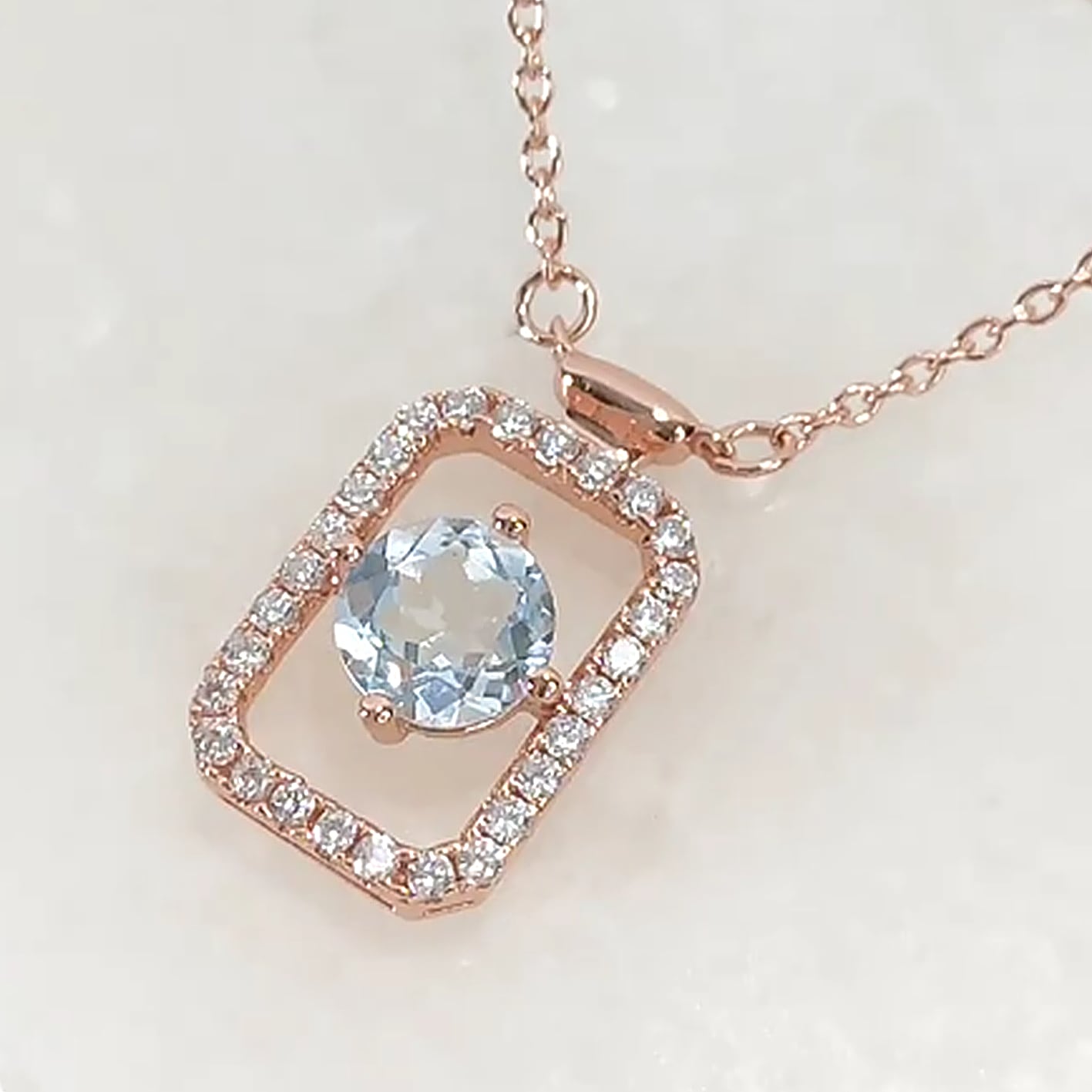 シルバー 天然ブルートパーズ ペンダントネックレス】 ファッション