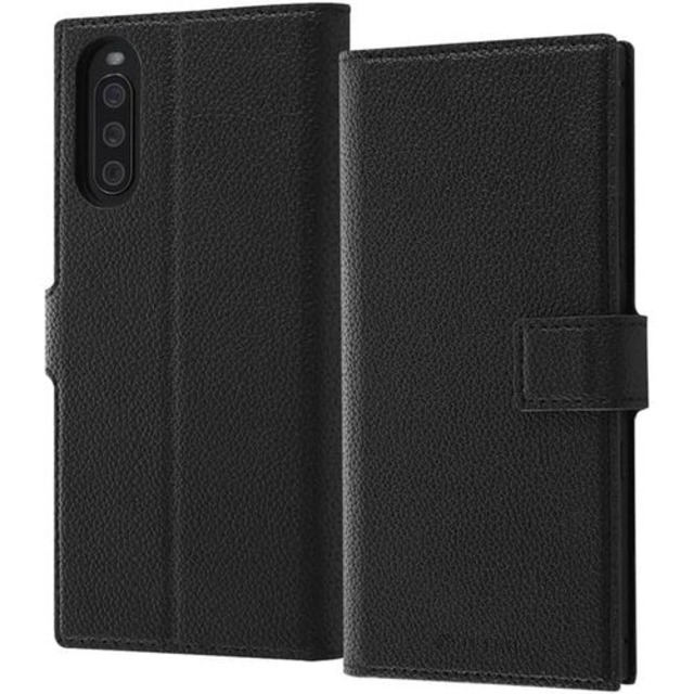 Xperia 10 III Xperia 10 III Lite ケース 耐衝撃 手帳型レザーケース TETRA ブラック 黒 so-52b sog04 エクスペリア10III エクスペリア テン マークスリー 全キャリア対応 1146