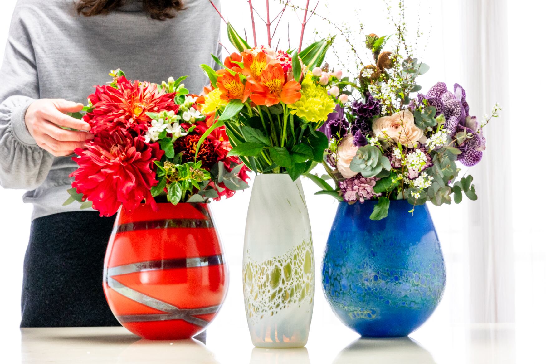 Eisch 花瓶 カラフル colorful glass vase 6colors ⁄ カラフル ガラス 