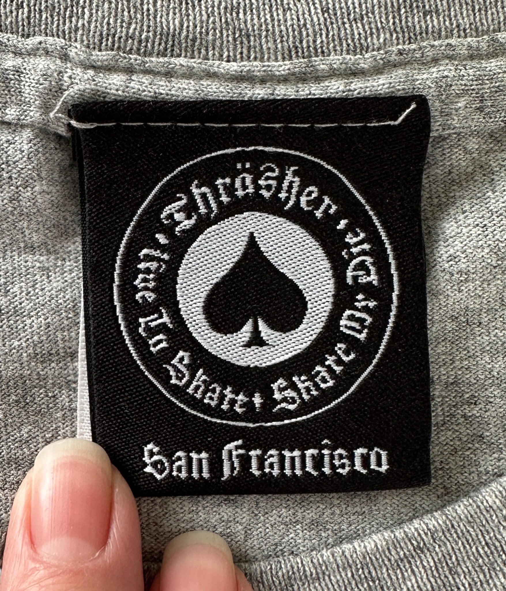 THRASHER- Vintage 90-00s M SKATE AND DESTROY Print T-shirt