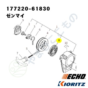｜　ゼンマイ （177220-61830） やまびこ純正