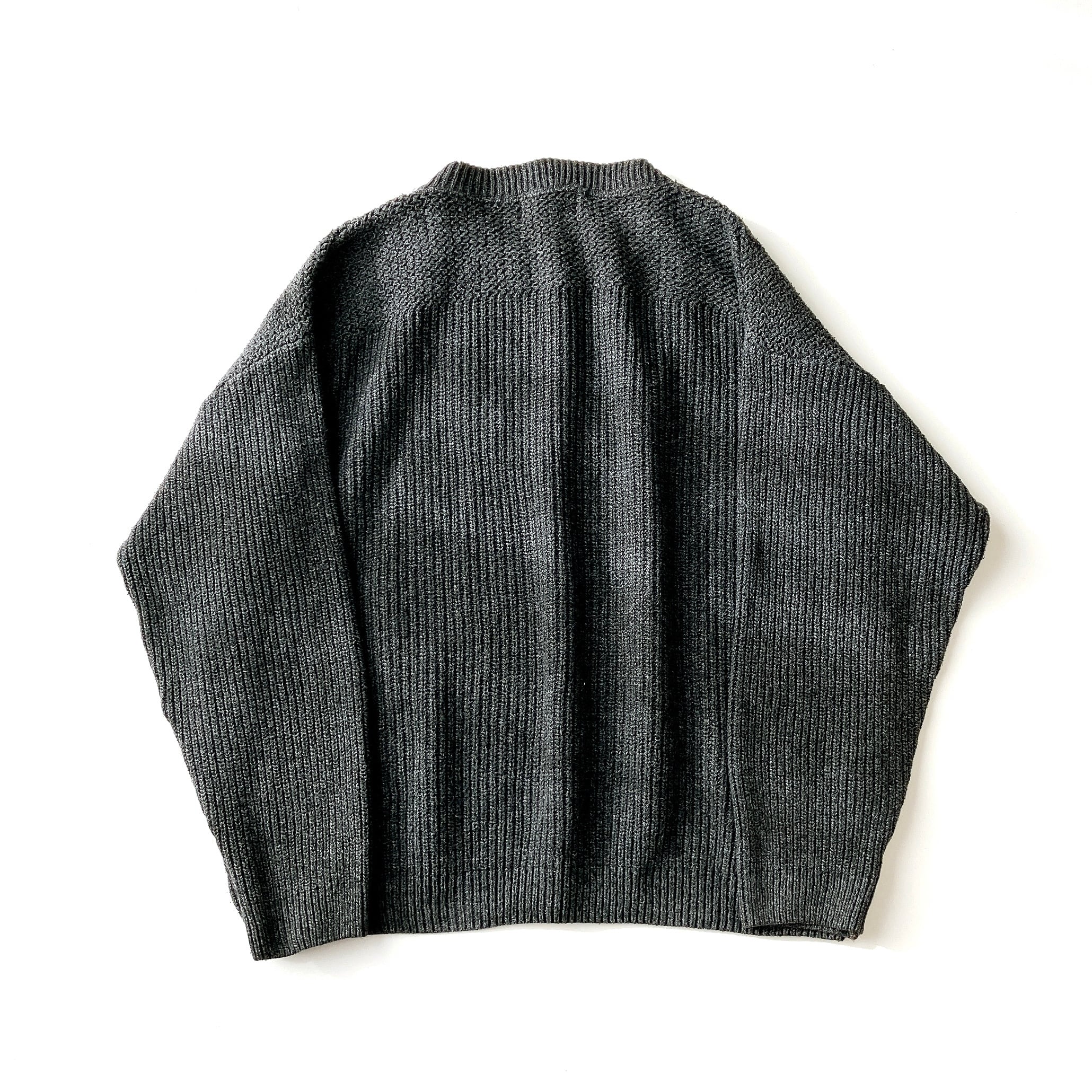 90's Eddie Bauer henry neck cotton knit sweater 白タグ 90's Eddie Bauer henry neck cotton knit sweater 白タグ